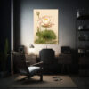 pintura-decorativa-canva-patron-intenso-con-motivo-de-loto-en-cuadro-de-papel-de-arroz-blanco-1