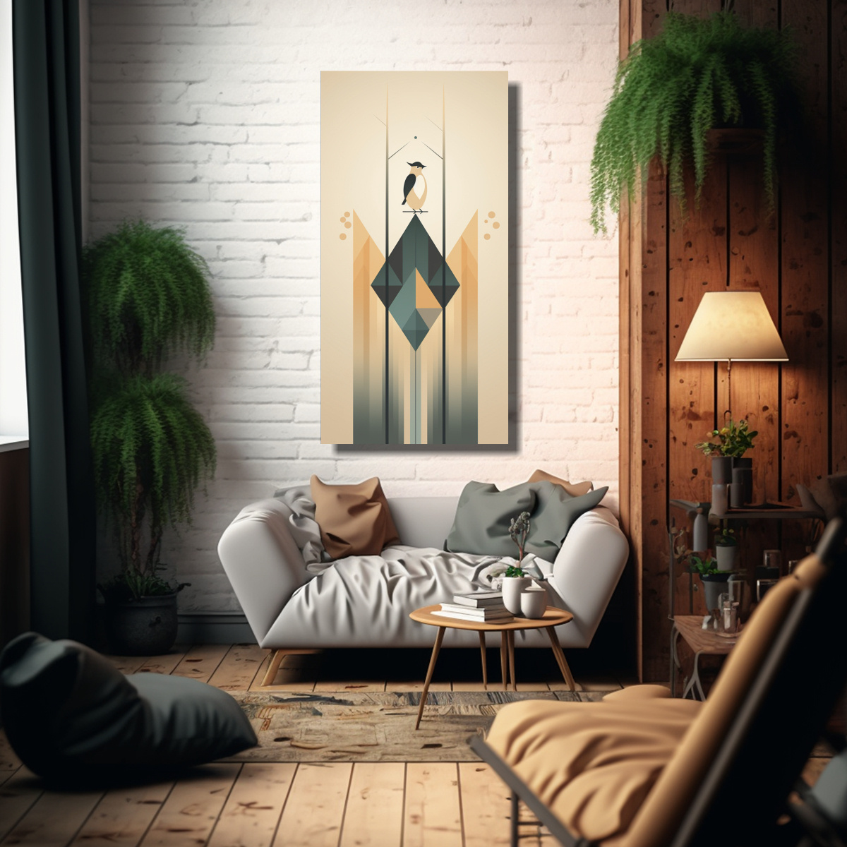 pintura-decorativa-con-dise-o-de-p-jaro-geom-trico-inspirado-en-el-minimalismo-escandinavo-de-arte-forma-1