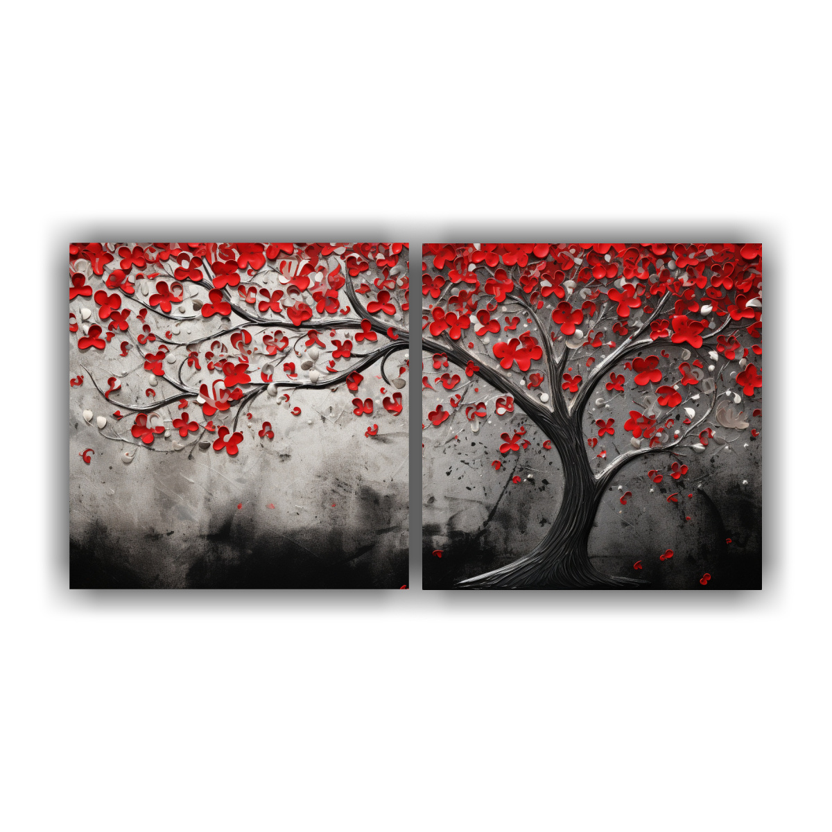 pintura-decorativa-con-rbol-en-rojo-y-plata-estilo-dos-canvas-inspiraci-n-y-visi-n-
