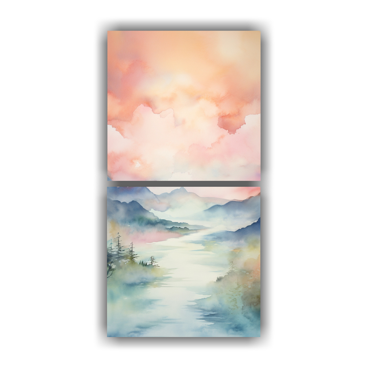 pintura-decorativa-con-representaci-n-abstracta-de-paisaje-sereno