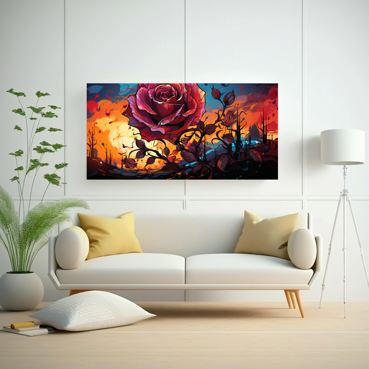 pintura-decorativa-de-arte-gr-fico-estilo-graffiti-con-rosa-en-fondo-1-1
