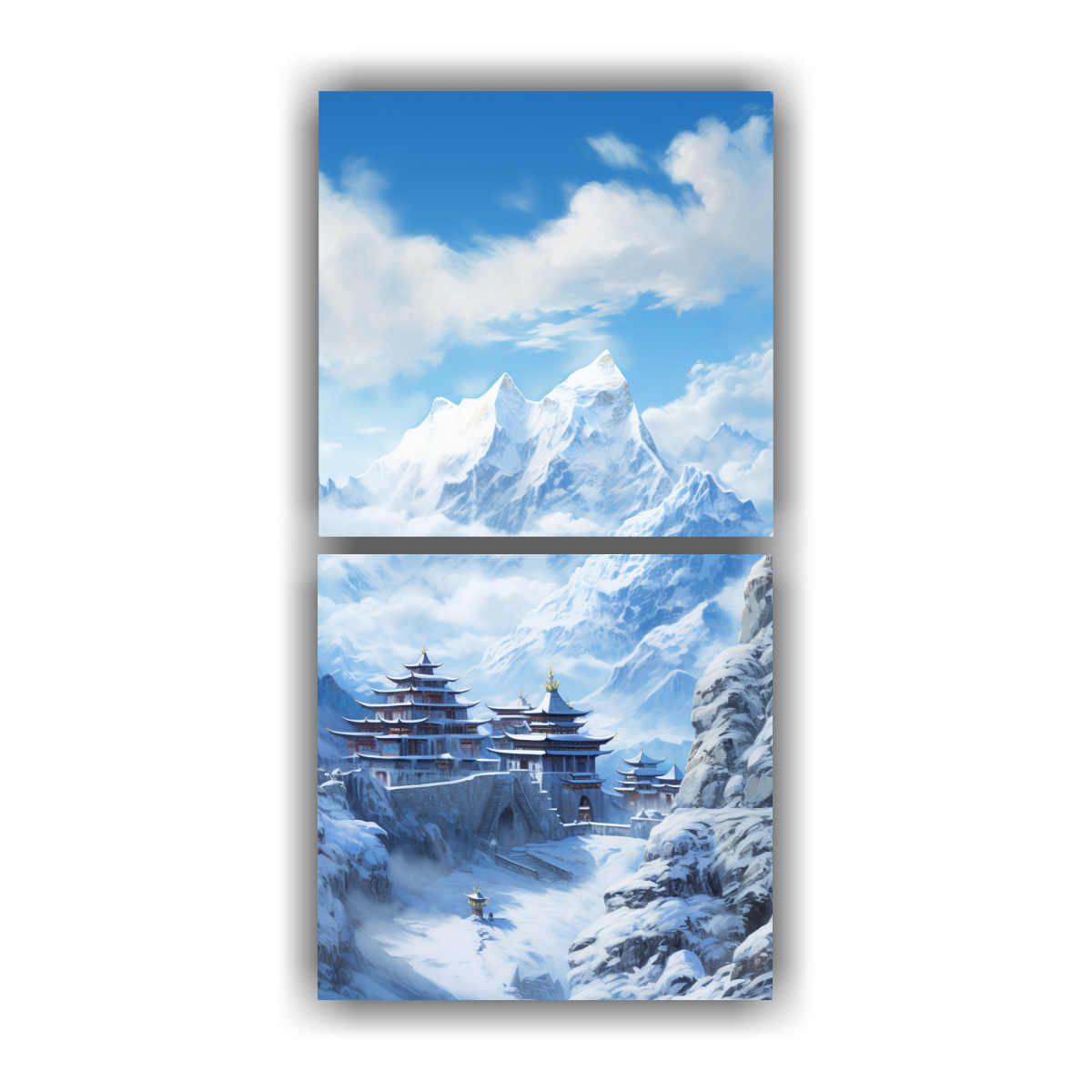 pintura-decorativa-de-dos-artes-expresi-n-luminosidad-captura-la-belleza-serena-de-un-monasterio-del-himalaya