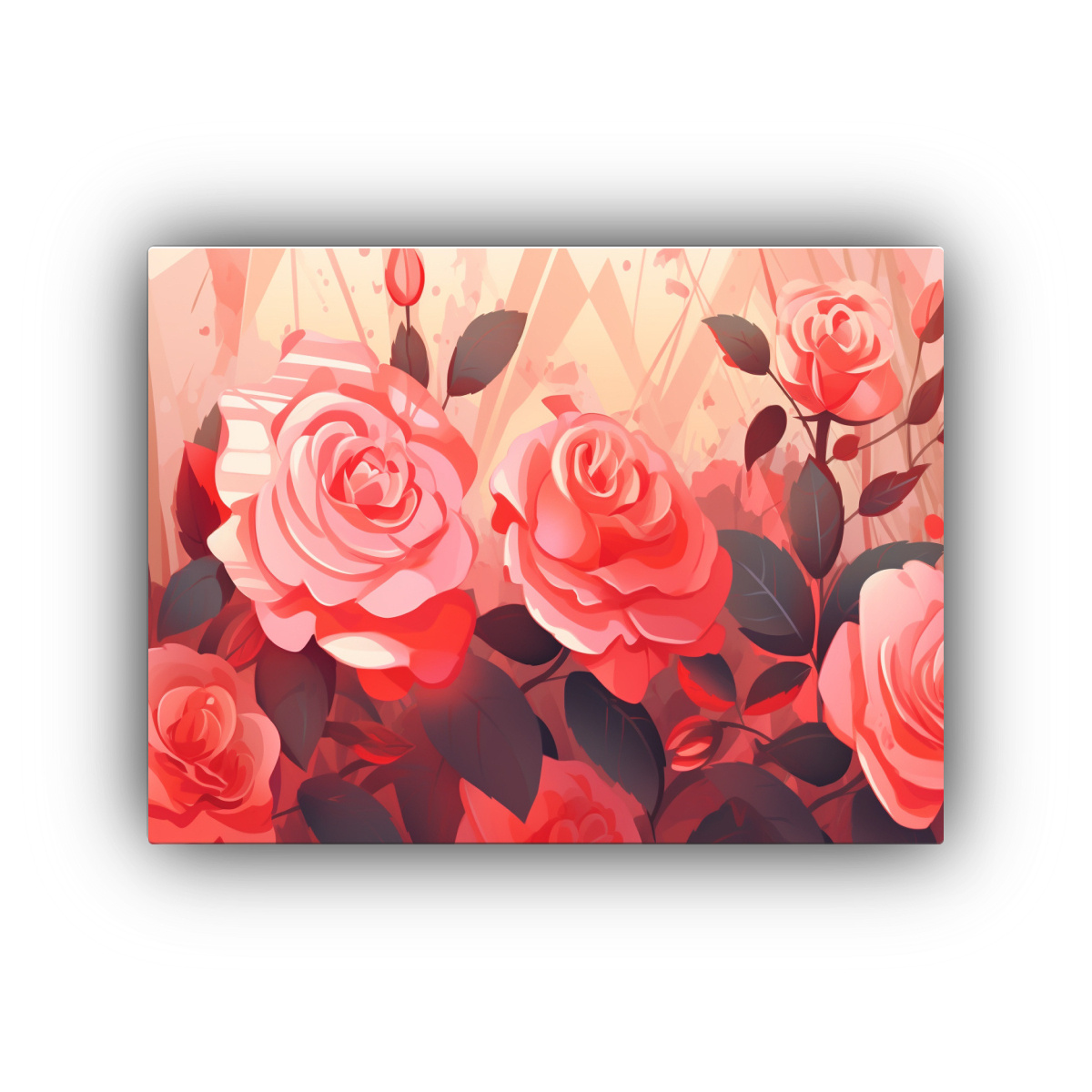 pintura-decorativa-de-estilo-fant-stico-con-rosas-rojas-y-rosas