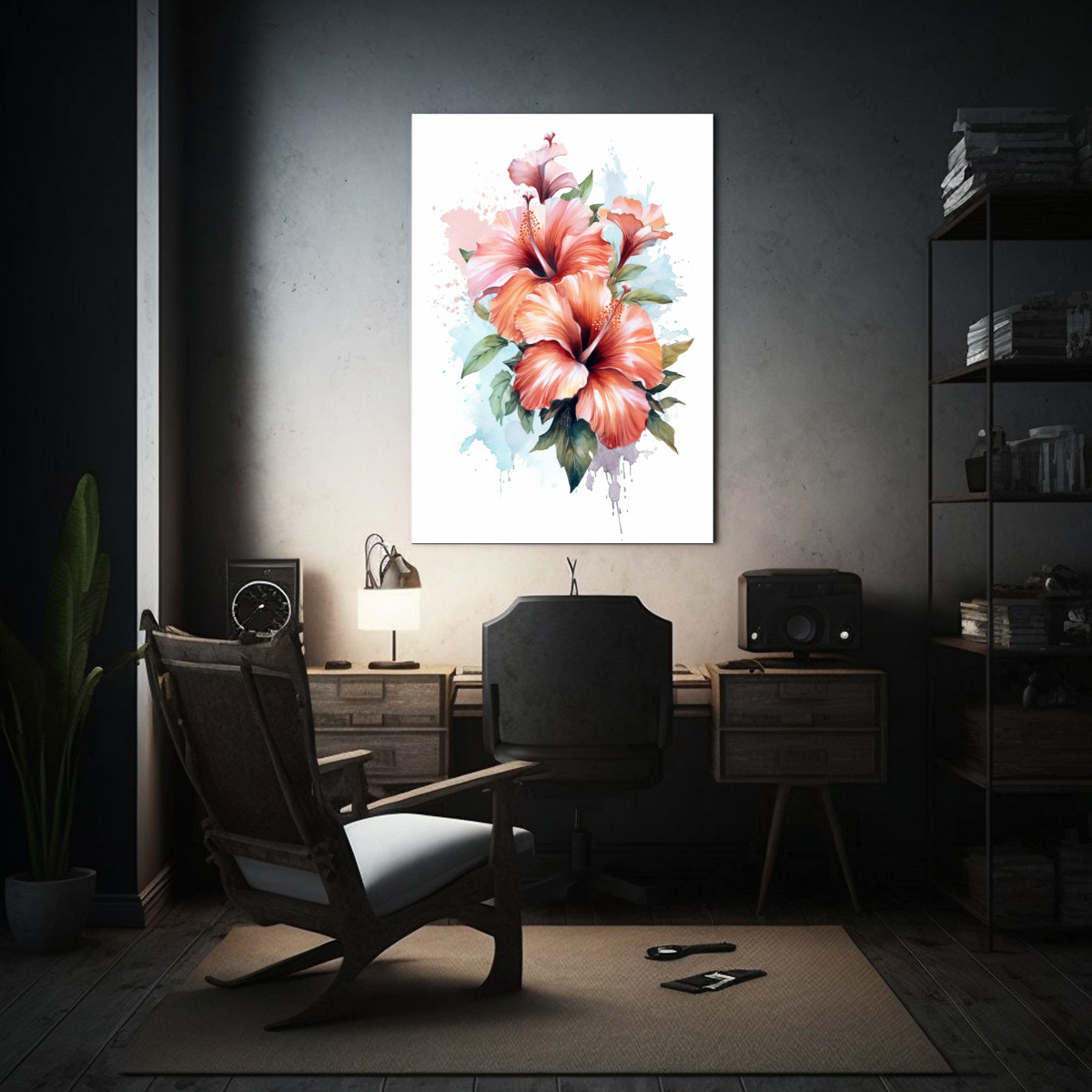 pintura-decorativa-de-hibiscos-en-acuarela-sobre-fondo-blanco-1