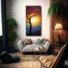 pintura-decorativa-de-lienzo-con-fusi-n-abstracta-de-puntillismo-y-colores-del-atardecer-1