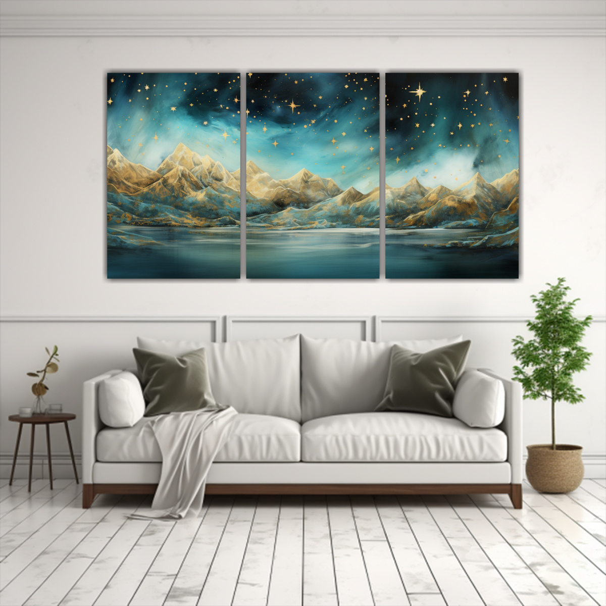 pintura-decorativa-de-paisaje-monta-oso-de-tres-artes-espectacular-calma-estilo-elegante-1