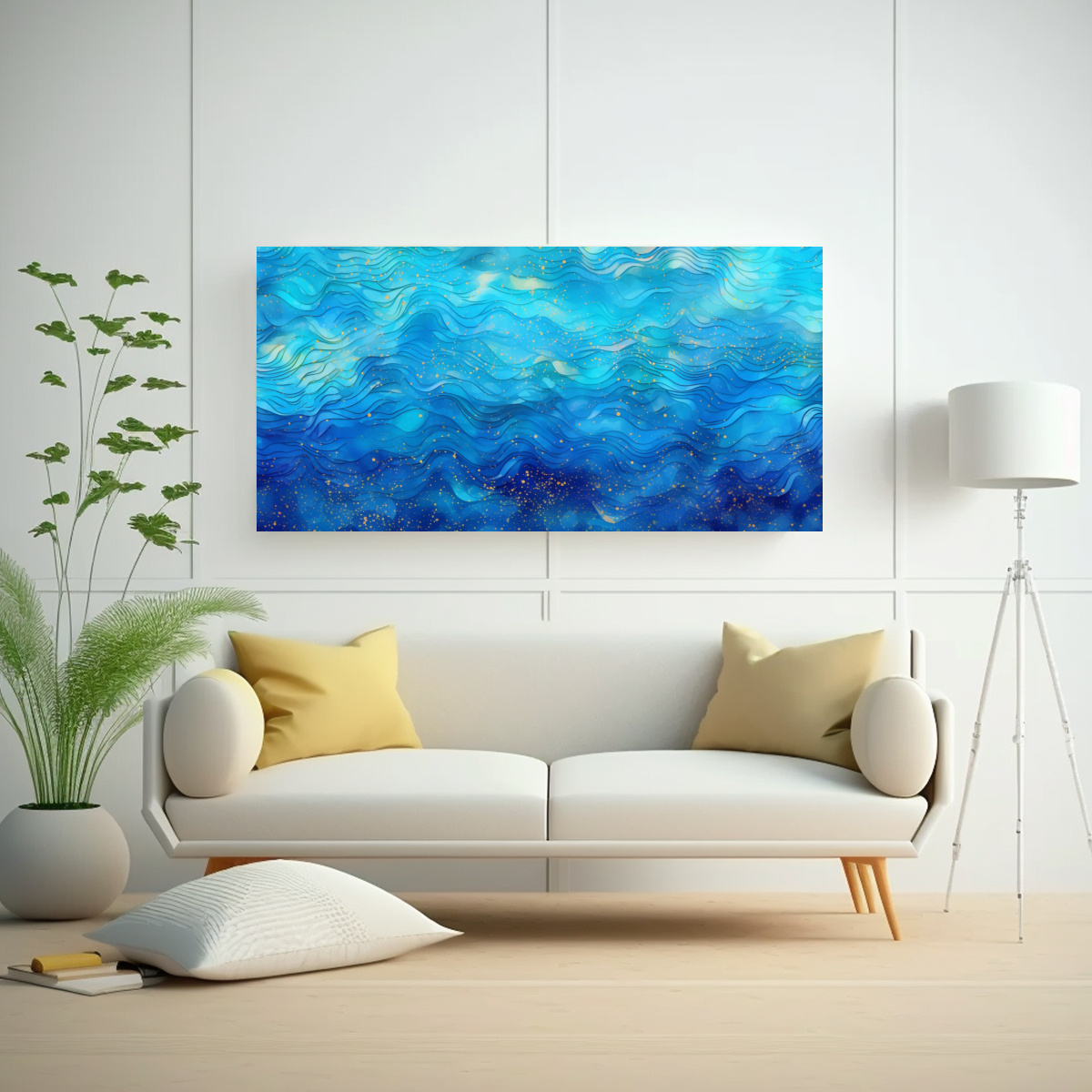 pintura-decorativa-elegante-de-fondo-brillante-azul-intenso-con-cuadro-de-arte-abstracto-1