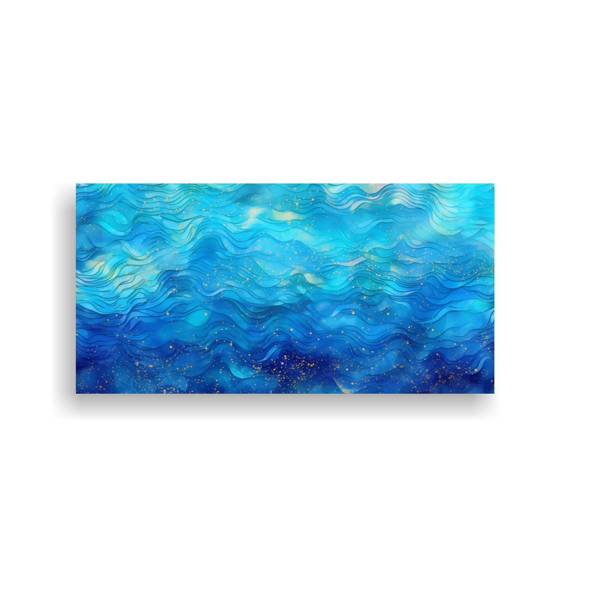 pintura-decorativa-elegante-de-fondo-brillante-azul-intenso-con-cuadro-de-arte-abstracto