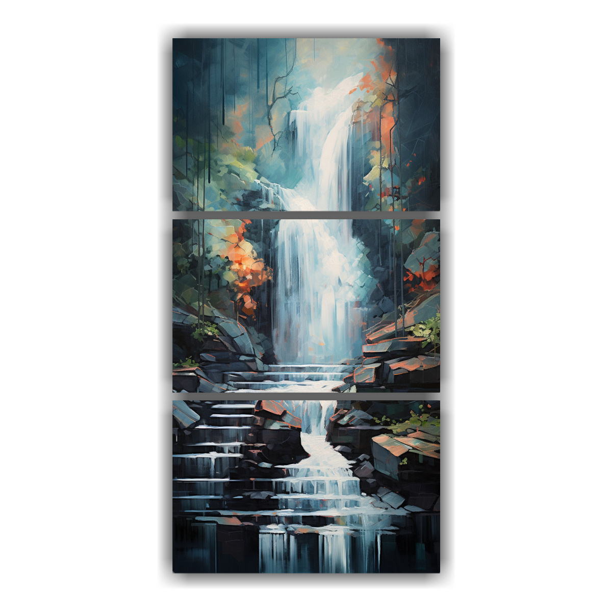 pintura-decorativa-en-cascada-vibrante-con-trazos-abstractos