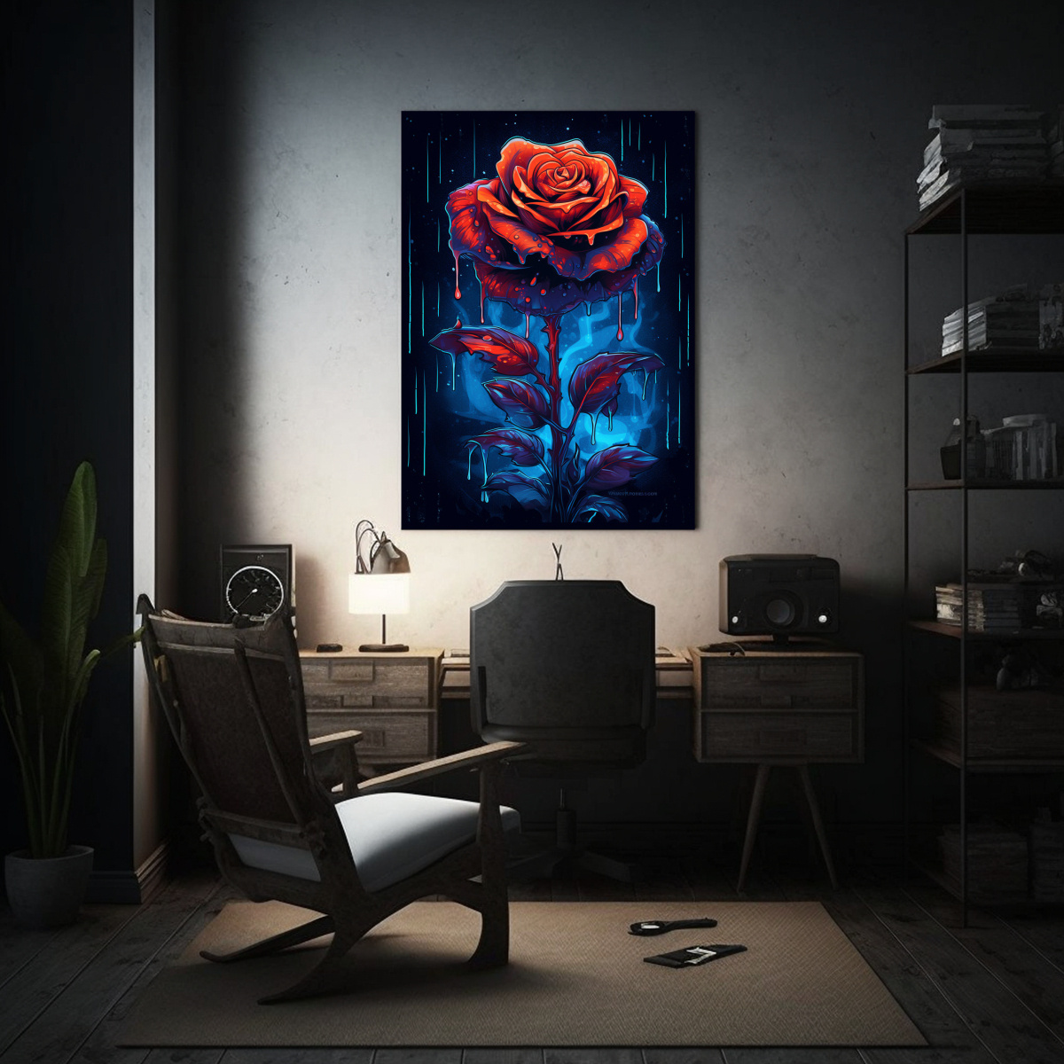 pintura-decorativa-esquema-rosa-negra-g-tica-con-fondo-intrincado-estilo-pop-art-1