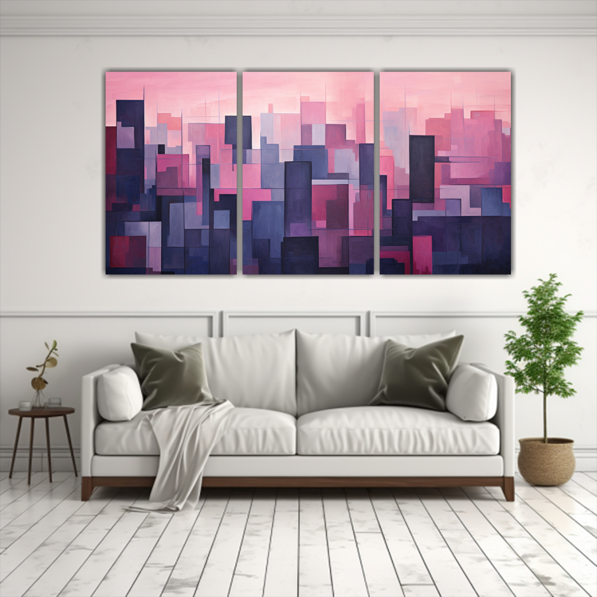pintura-decorativa-exclusiva-de-inspiraci-n-abstracta-de-una-ciudad-al-atardecer-1