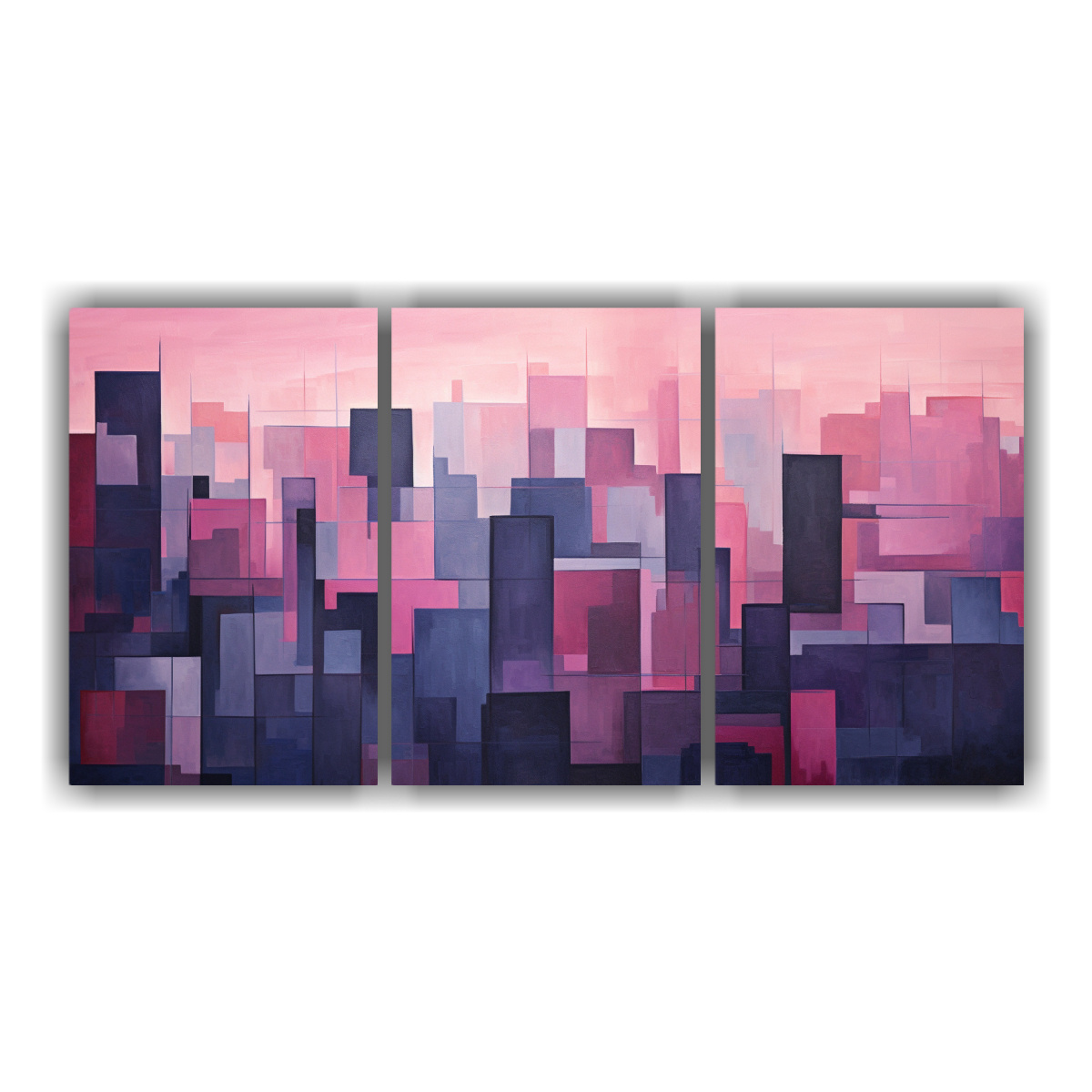 pintura-decorativa-exclusiva-de-inspiraci-n-abstracta-de-una-ciudad-al-atardecer