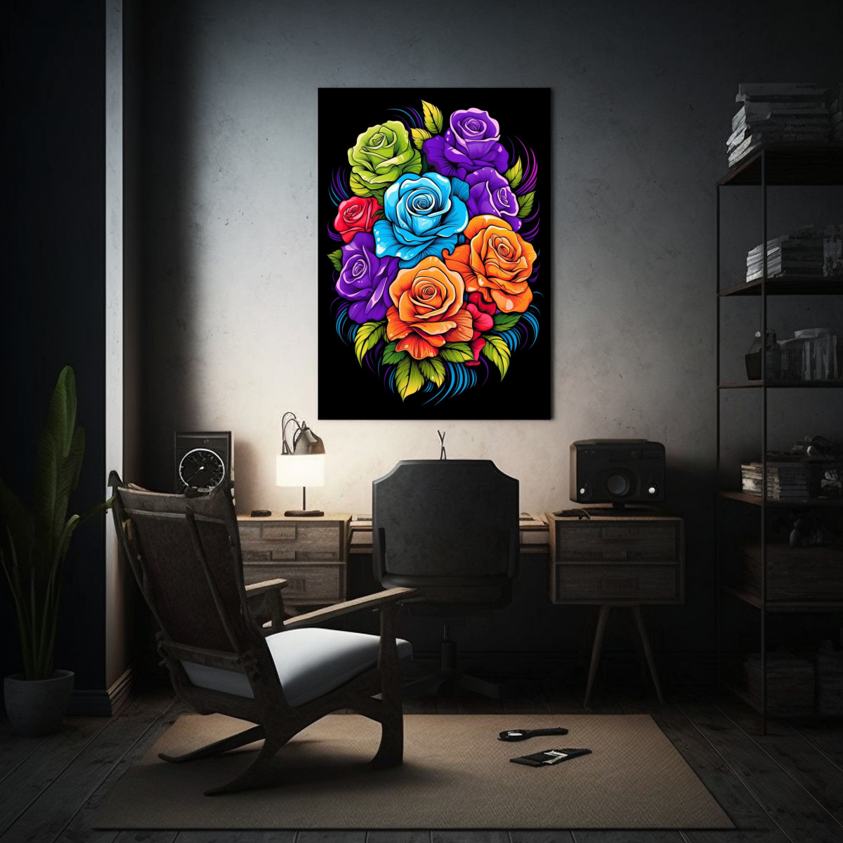 pintura-decorativa-flores-arco-ris-brillantes-y-margaritas-al-amanecer-para-decorar-1