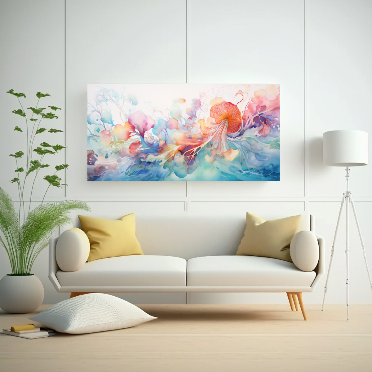 pintura-decorativa-horizontal-duradera-de-escena-submarina-suave-1