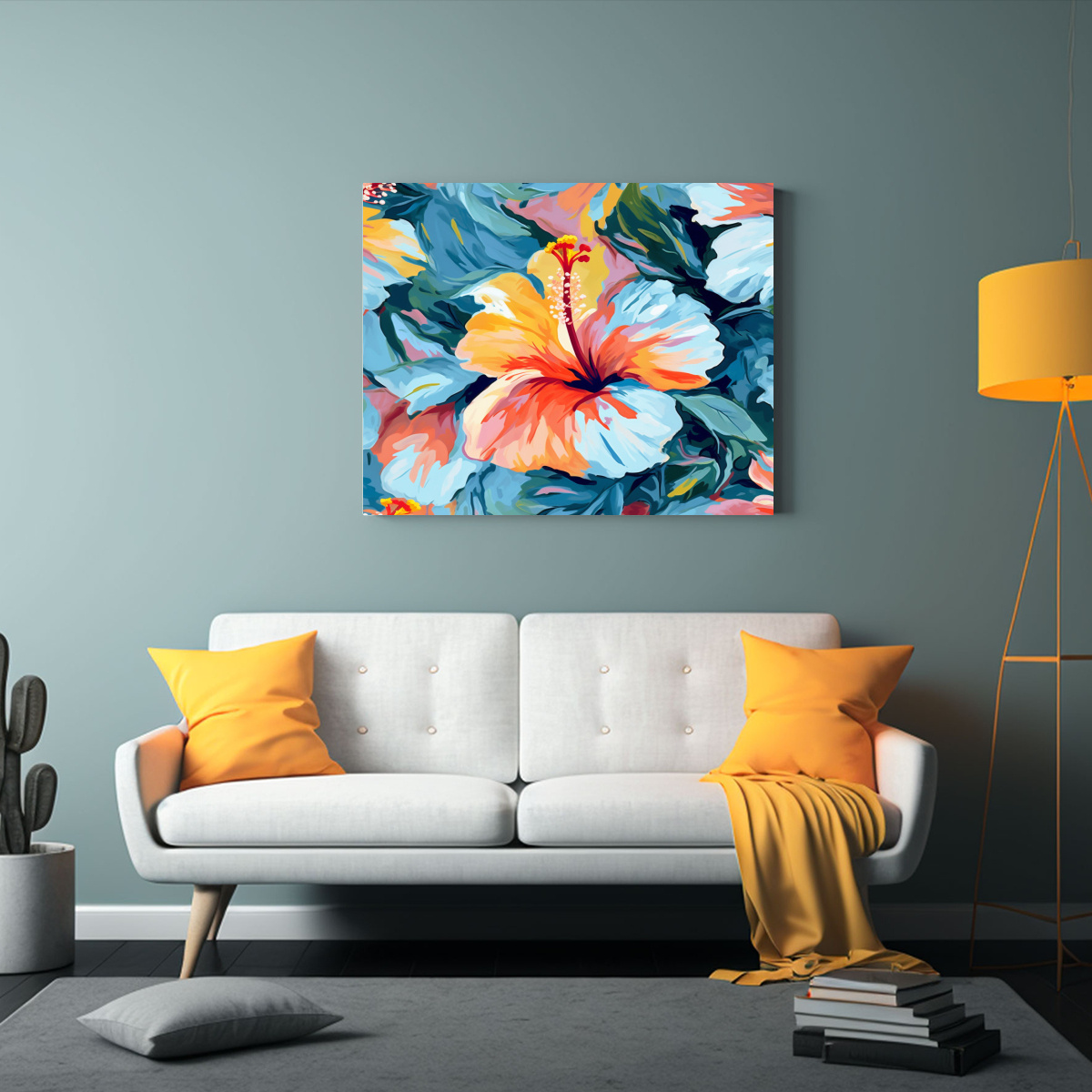 pintura-decorativa-impresionante-hibisco-estilo-pincelada-al-leo-1-1
