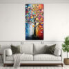 pintura-decorativa-rbol-en-colores-del-arco-ris-y-plata-1