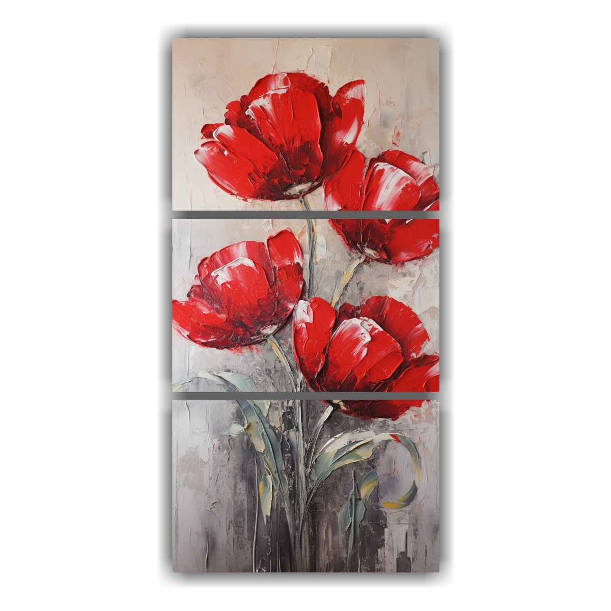 pintura-elegante-de-tulipanes-rojos-en-lienzo-estilo-arte-vintage