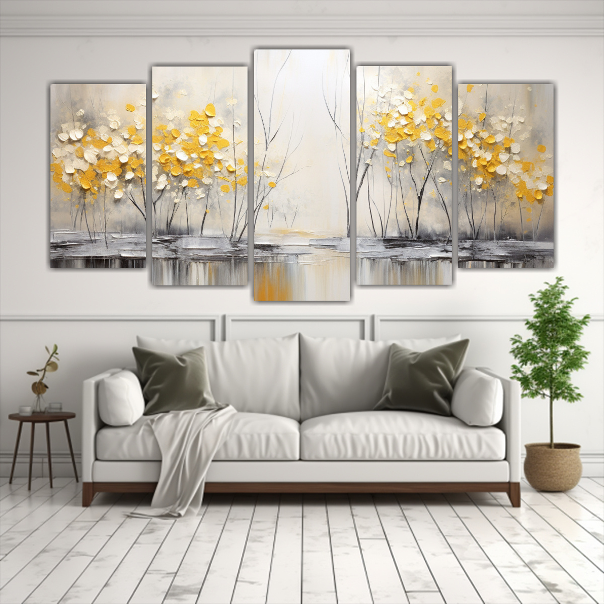 pintura-en-amarillo-y-plata-estilo-decorativo-con-motivo-pol-ptico-1