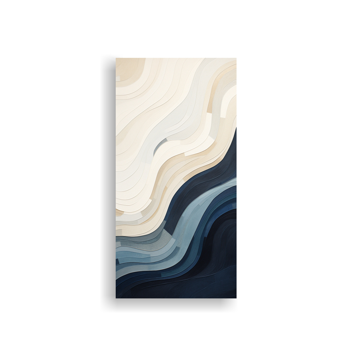 pintura-en-bastidor-azul-y-gris-de-abstracci-n-brillante-en-lienzo-blanco-i-