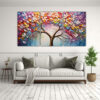 pintura-en-bastidor-con-movimiento-y-equilibrio-en-colores-arco-ris-y-flores-de-cerezo-1
