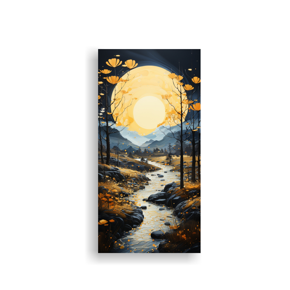 pintura-en-bastidor-de-monta-a-con-luna-colores-armon-a