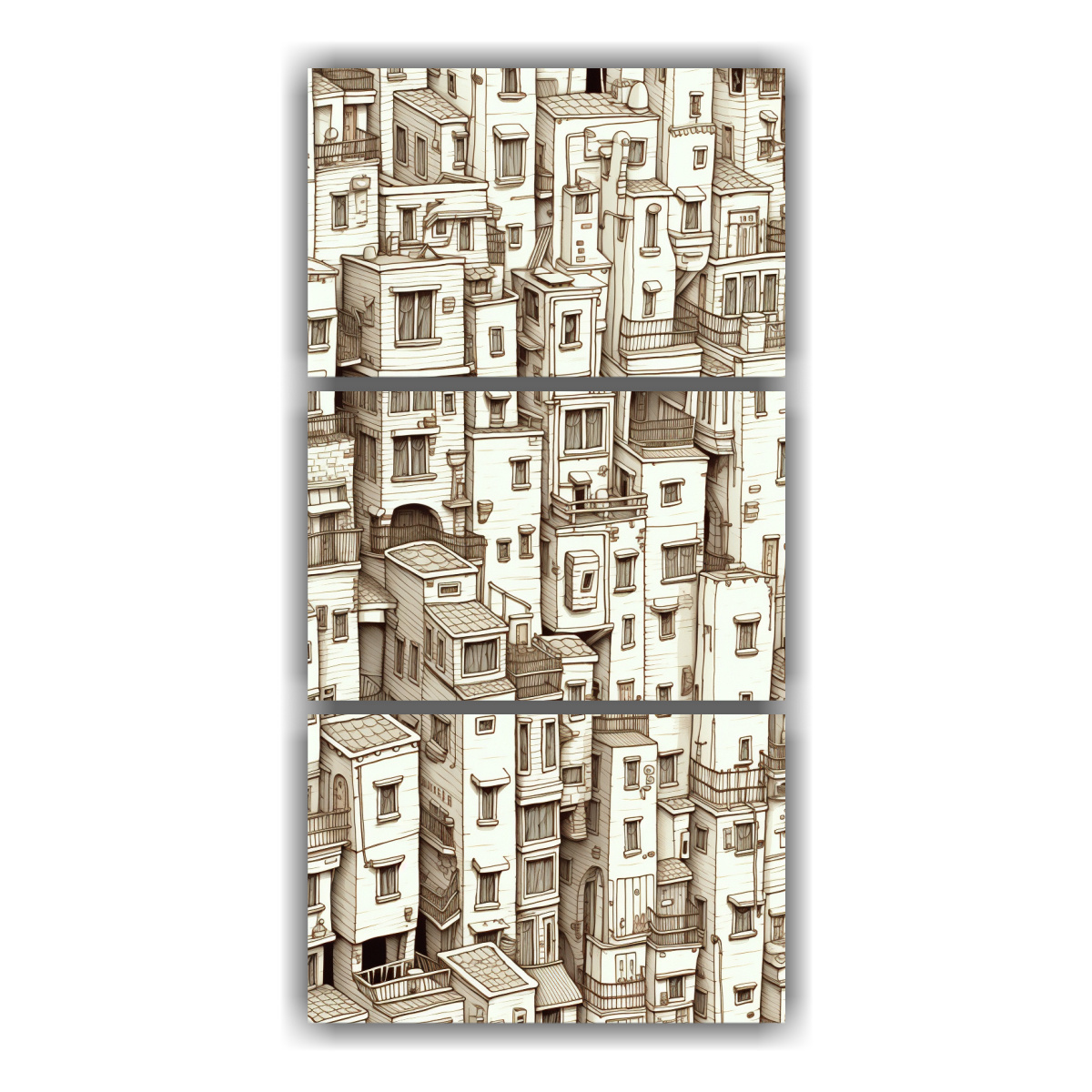 pintura-en-bastidor-de-tres-telas-inspiraci-n-y-simplicidad-ciudad-retorcida-de-huesos