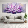 pintura-en-bastidor-estilo-flor-de-loto-morado-en-tela-de-5-colores-y-dimensiones-1