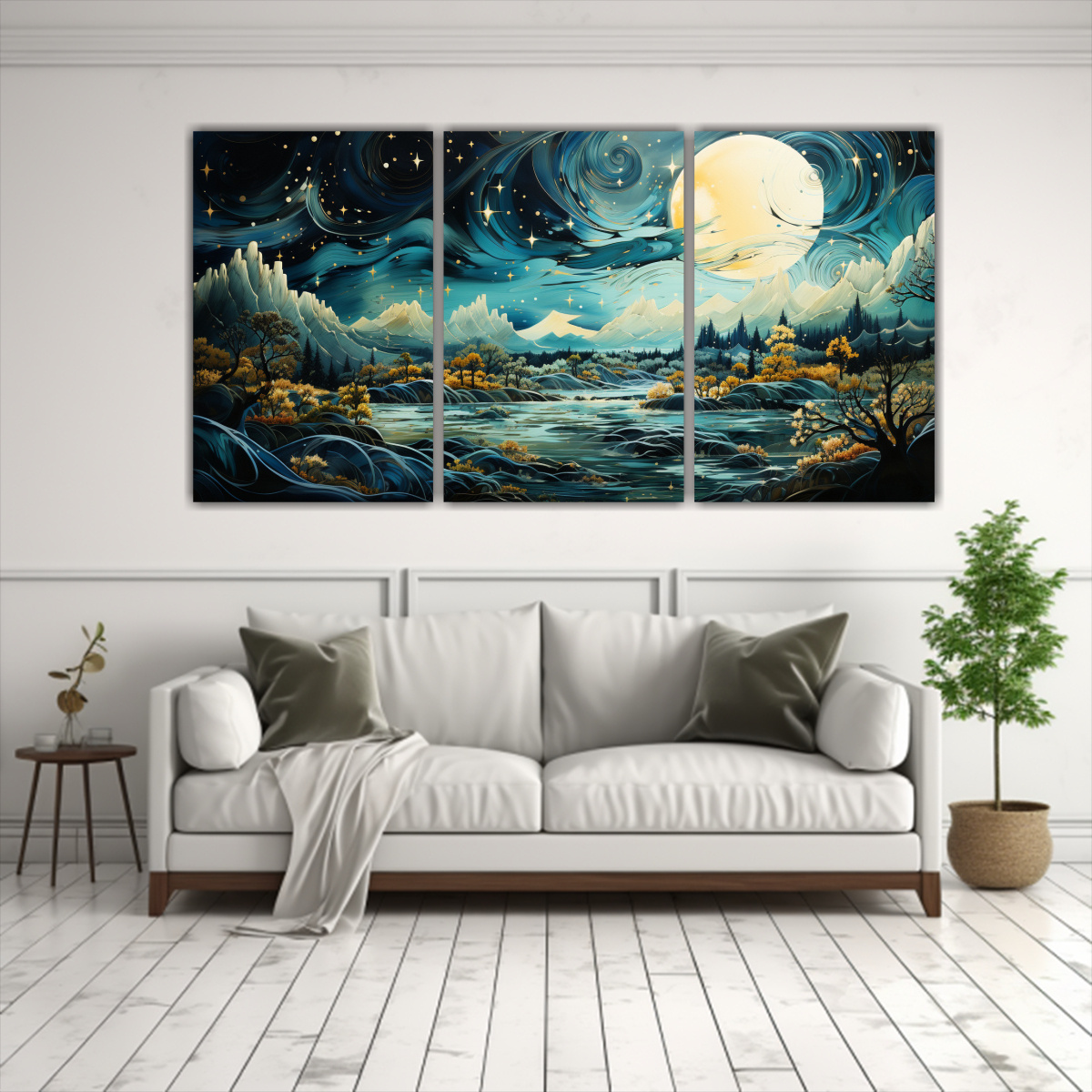 pintura-en-bastidor-luna-en-las-monta-as-con-estrellas-1