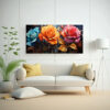 pintura-en-bastidor-rosas-h-bridas-de-t-con-flores-de-arte-pop-de-patr-n-intenso-1