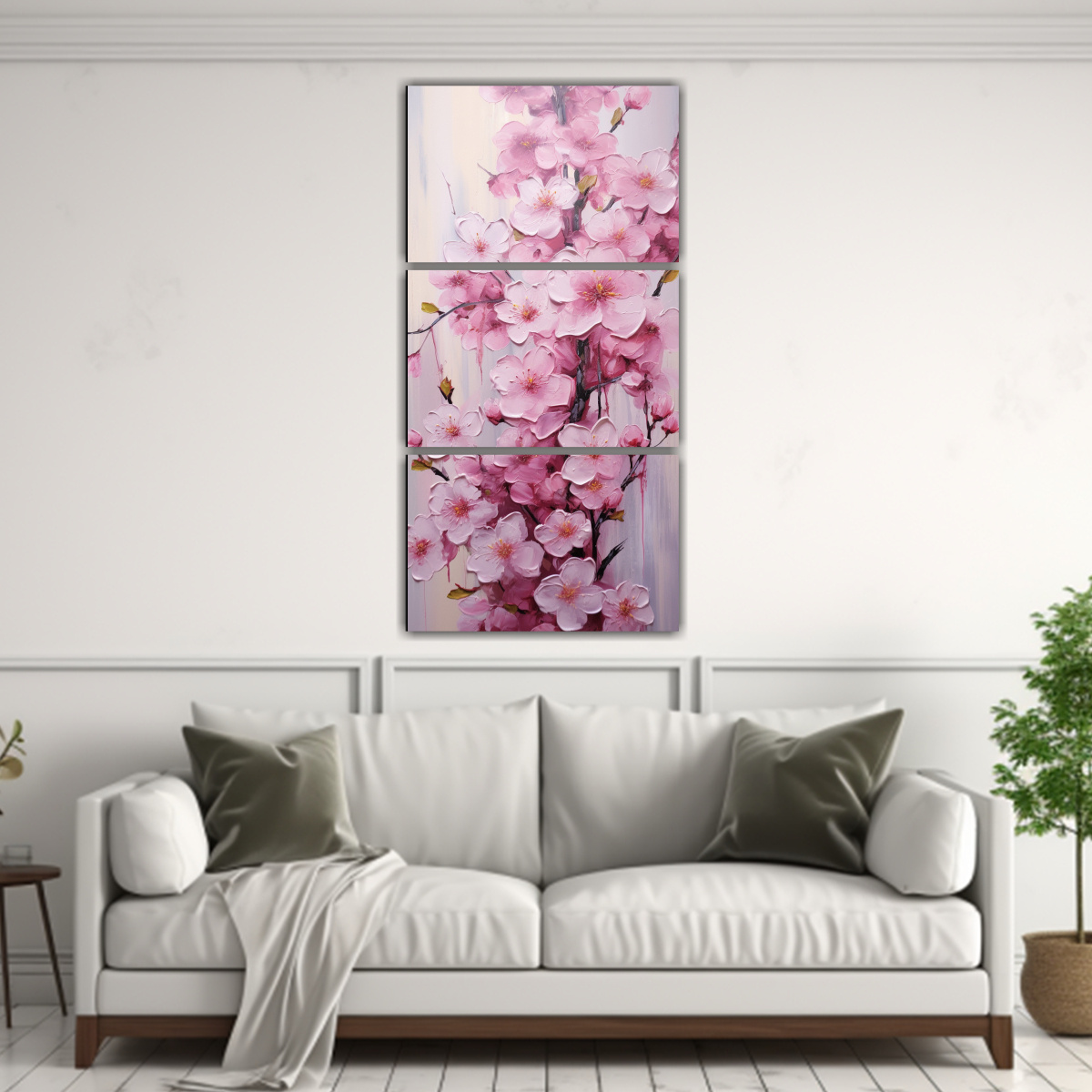 pintura-en-lienzo-cherry-blossoms-con-efecto-visual-arte-de-pared-creativa-1