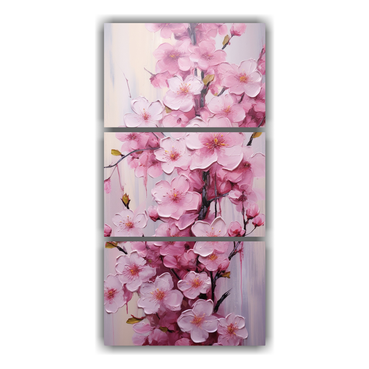 pintura-en-lienzo-cherry-blossoms-con-efecto-visual-arte-de-pared-creativa