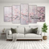 pintura-en-lienzo-cinco-artes-estrellados-flores-de-cerezo-rosadas-en-la-decoraci-n-de-pinturas-1