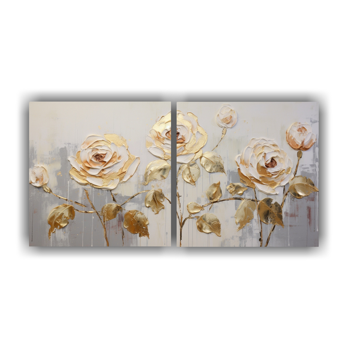 pintura-en-lienzo-de-dos-cuadros-finas-lineas-para-sala-con-rosas-doradas-en-el-estilo-de-g