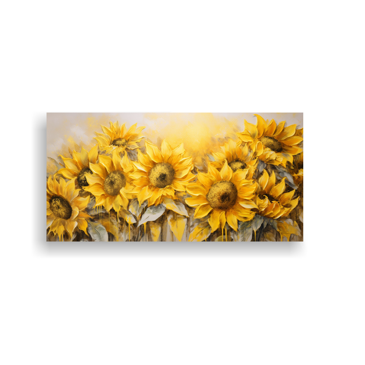 pintura-en-lienzo-de-girasoles-amarillos-en-estilo-decorativo