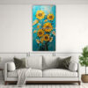 pintura-en-lienzo-de-girasoles-intensos-y-finas-l-neas-turquesa-en-la-decoraci-n-1-1