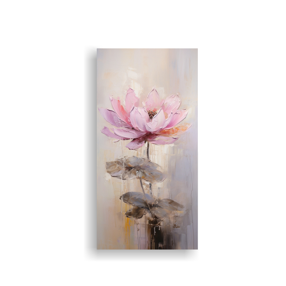 pintura-en-lienzo-de-loto-rosa-estilo-patr-n-intenso