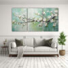 pintura-en-lienzo-de-rboles-de-cerezo-verdes-en-el-comedor-set-3-canvas-creativa-comedor-1