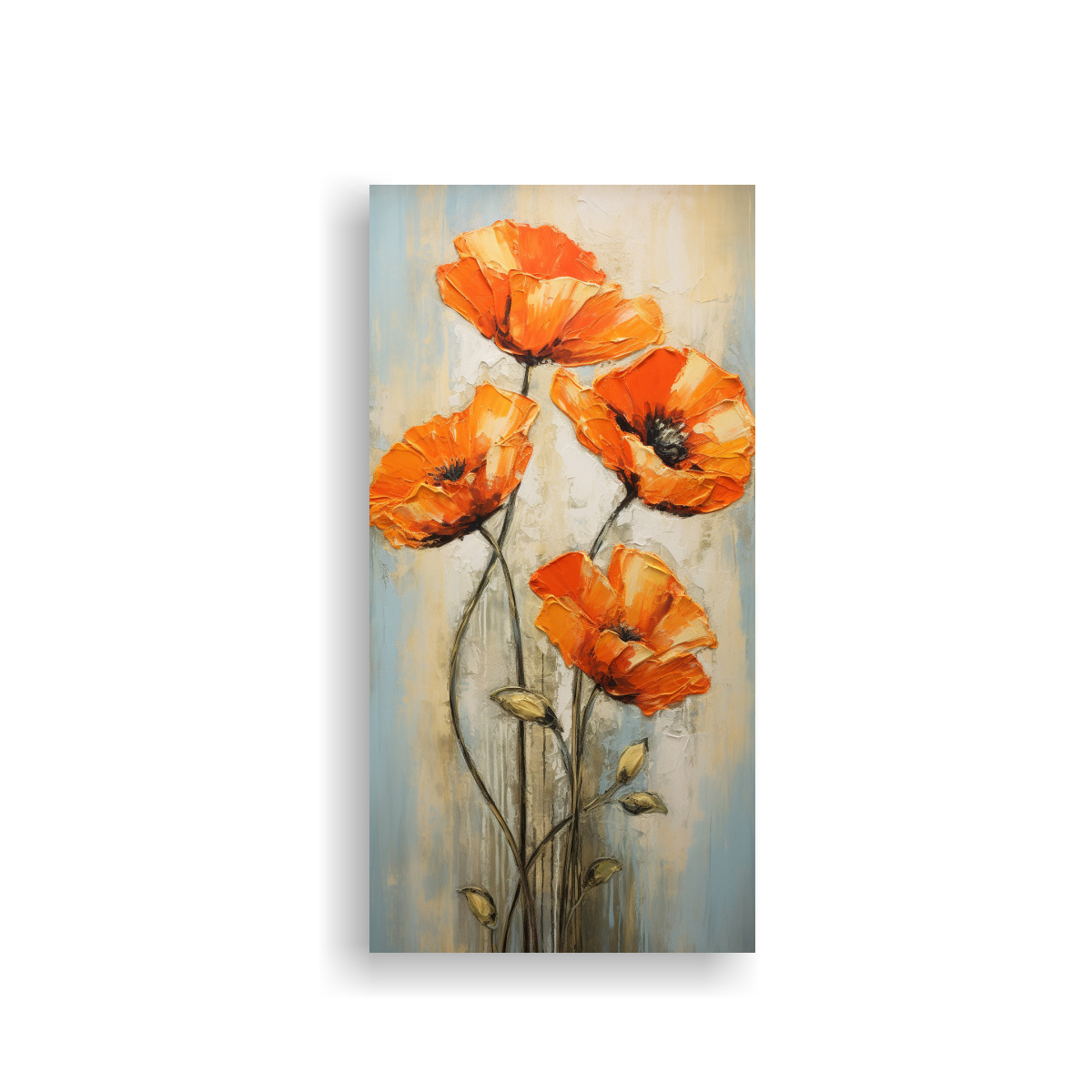 pintura-en-lienzo-estilo-arte-de-pared-patron-intenso-estrellados-a-orange