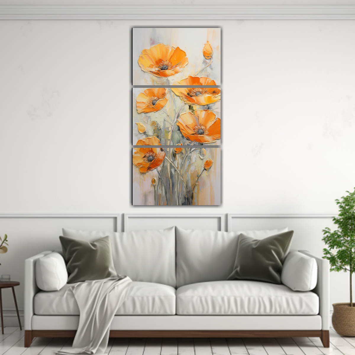 pintura-en-lienzo-estilo-calidos-adorno-con-amapolas-naranjas-en-lienzo-1