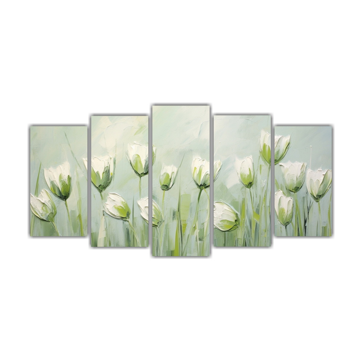 pintura-en-lienzo-estilo-cinco-artes-acuarela-estrellados-a-green-tulips