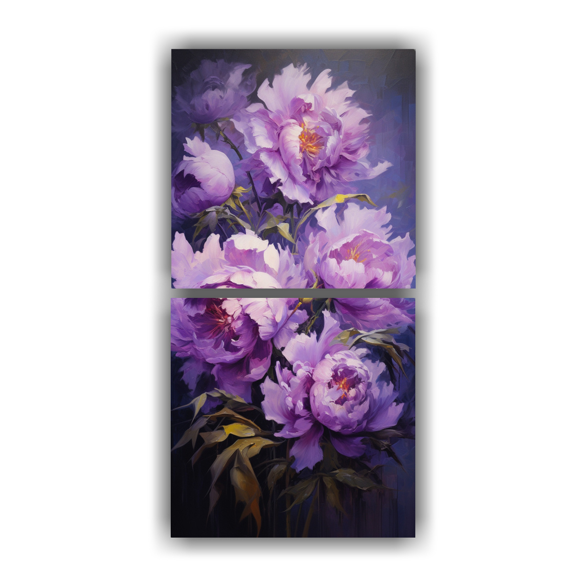 pintura-en-lienzo-estilo-creativo-de-dos-cuadros-peon-as-p-rpuras-refinadas