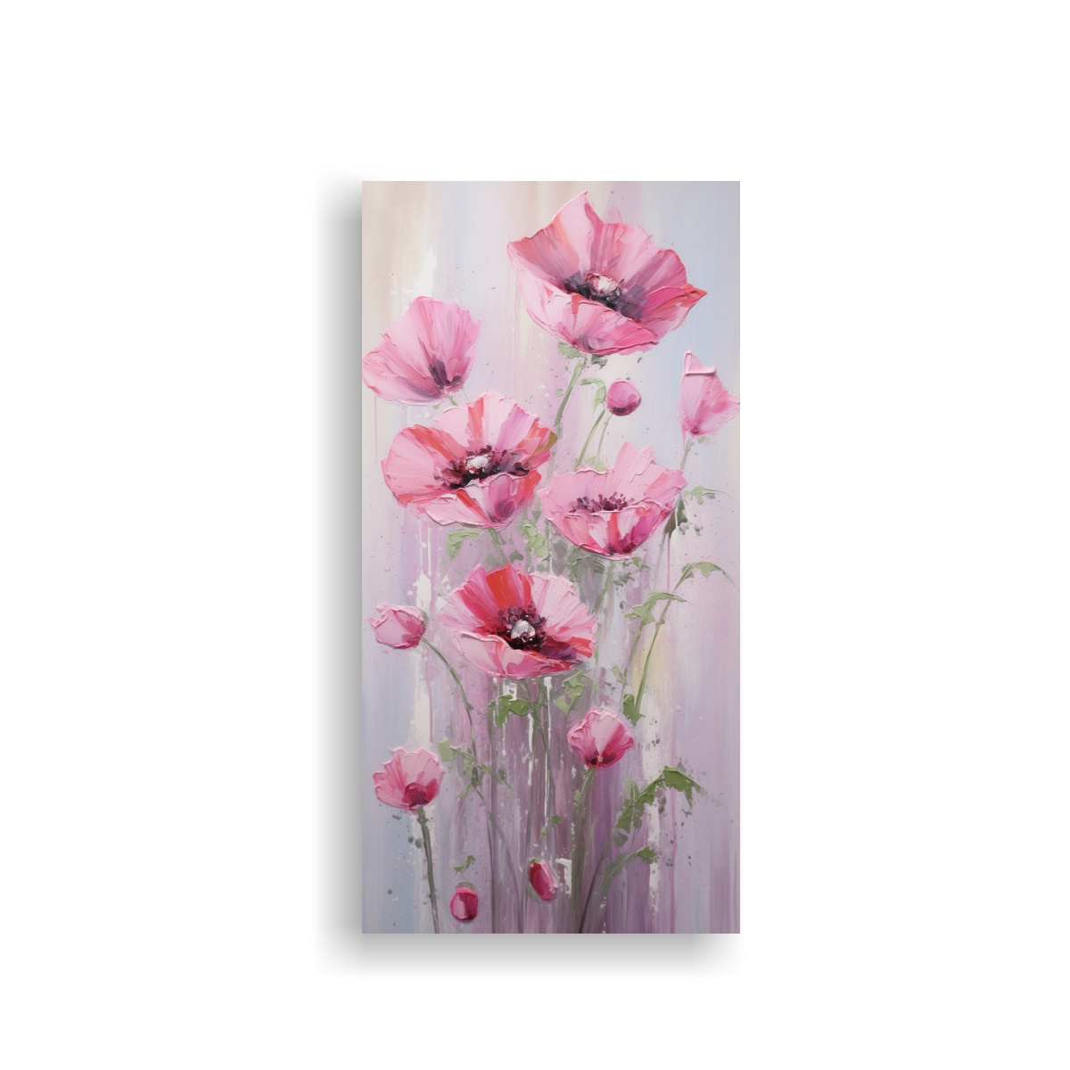 pintura-en-lienzo-estilo-decorativo-arte-finas-l-neas-motivo-a-flores-de-amapola-rosa