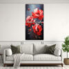 pintura-en-lienzo-estilo-decorativo-composiciones-de-imagen-de-simplicidad-a-red-peonies-1