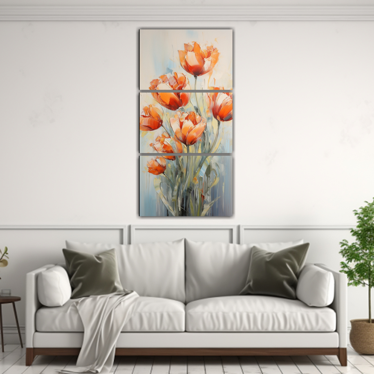 pintura-en-lienzo-estilo-decorativo-de-tulipanes-naranjas-como-tres-artes-hermoso-interiores-1