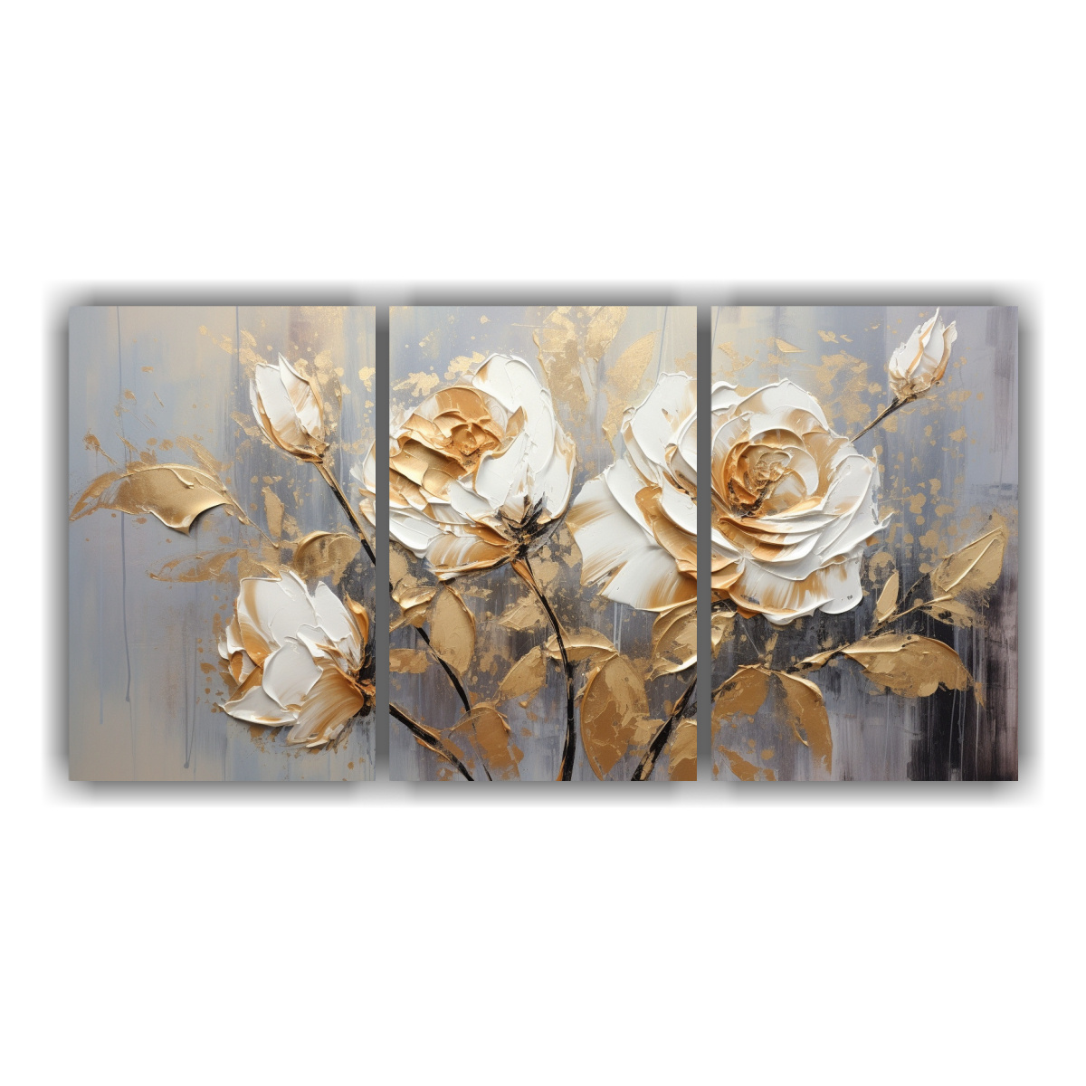 pintura-en-lienzo-estilo-g-de-rosas-doradas-tem-ticas-visuales