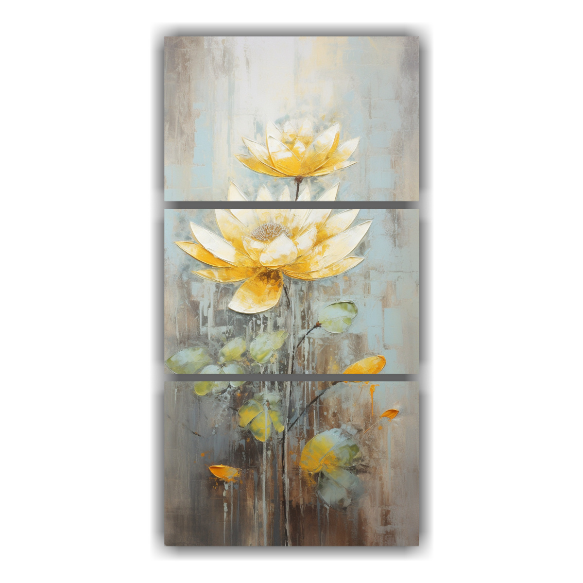 pintura-en-lienzo-estilo-loto-amarillo-inspirada-en-la-visi-n-juego-de-3-cuadros