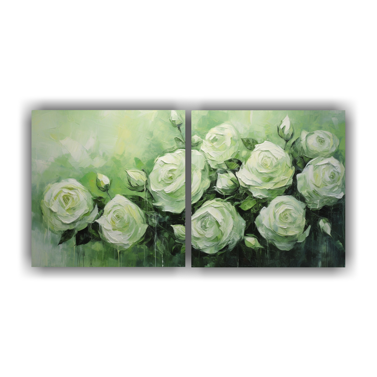 pintura-en-lienzo-estilo-set-2-cuadro-colores-fant-stico-con-rosas-verdes
