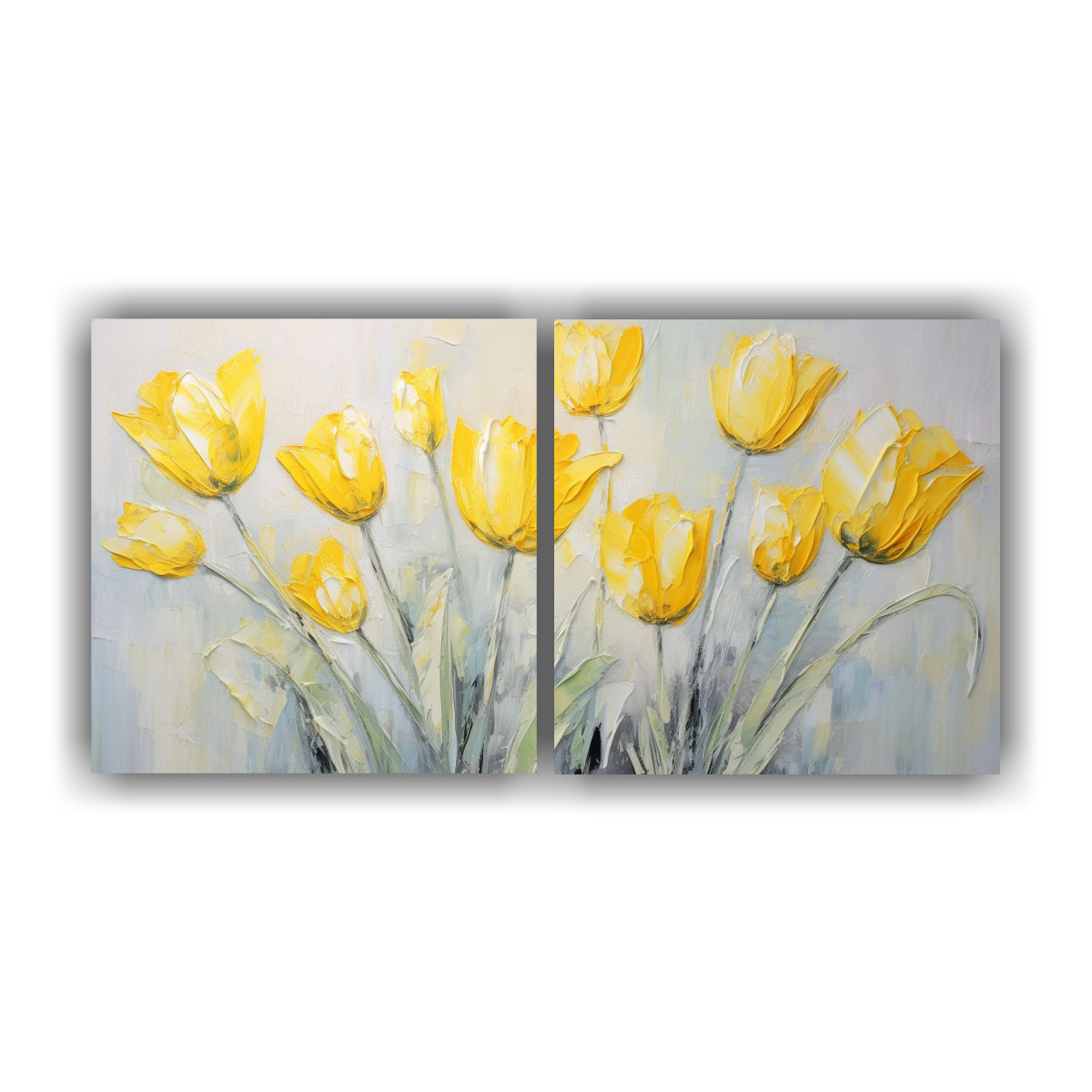 pintura-en-lienzo-moderna-de-tulipanes-amarillos-estilo-decorativo