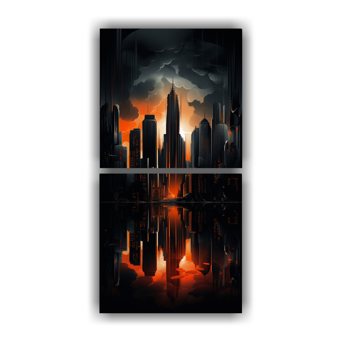 pintura-en-lienzo-tem-tica-abstracta-de-la-ciudad-de-noche