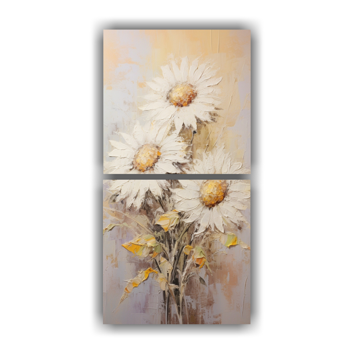 pintura-en-relieve-de-dos-composiciones-finas-l-neas-a-girasoles-blancos-en-lienzo-en-el-estilo